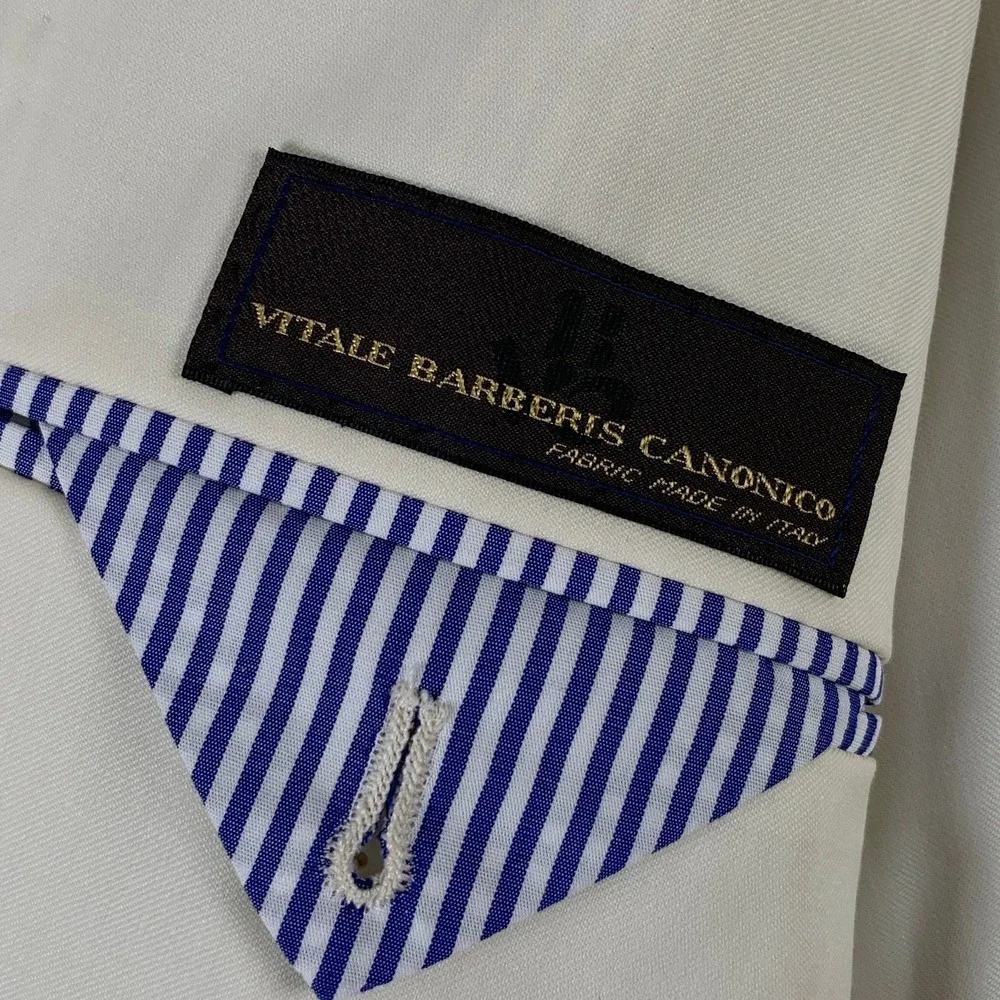 Vitale Barberis Canonico Blazer Jacket Men 40R Sport Coat Peak Lapel Wool Italy